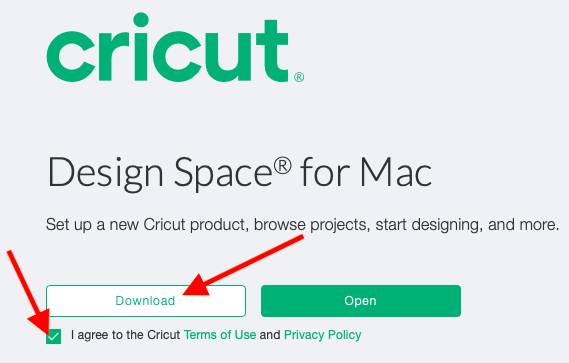 cricut.com setup on mac